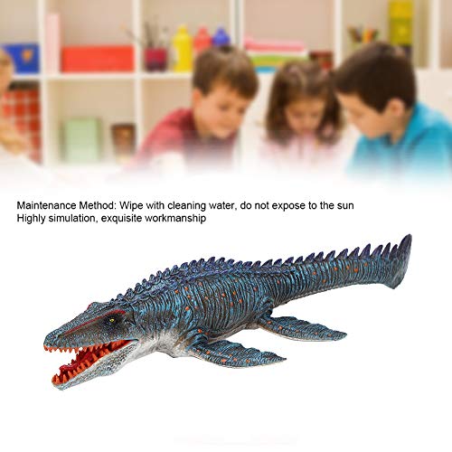 Zerodis Adorno Modelo de Dinosaurio Marino, simulación de Figura de Dinosaurio de plástico Figuras de Animales Adorno de decoración de Oficina en casa Juguete para niños pequeños(Dinosaurio)