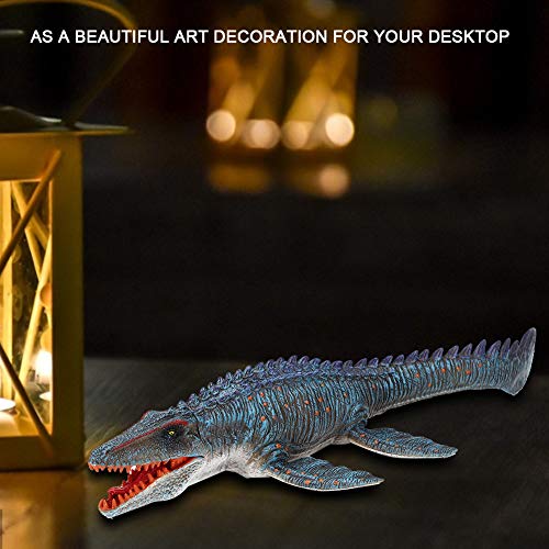 Zerodis Adorno Modelo de Dinosaurio Marino, simulación de Figura de Dinosaurio de plástico Figuras de Animales Adorno de decoración de Oficina en casa Juguete para niños pequeños(Dinosaurio)