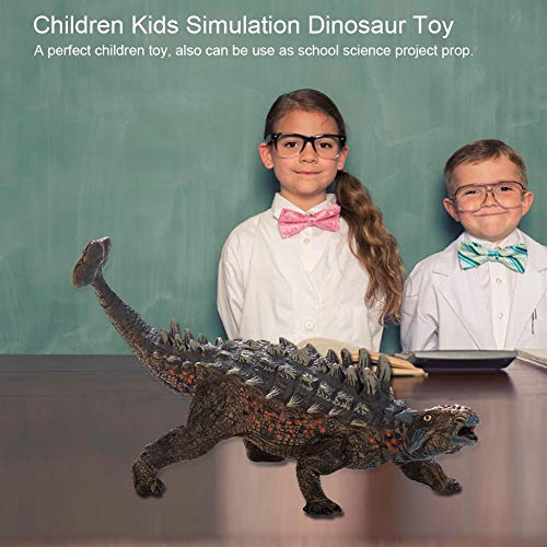 Zerodis Figura de Dinosaurio Ankylosaurus de 6 ", Figura de acción de Dinosaurio Realista Juguete Figura de Dinosaurio prehistórico Pintado a Mano Suave Colección de Vida Modelo para Niños