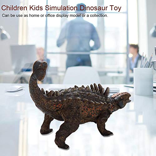 Zerodis Figura de Dinosaurio Ankylosaurus de 6 ", Figura de acción de Dinosaurio Realista Juguete Figura de Dinosaurio prehistórico Pintado a Mano Suave Colección de Vida Modelo para Niños