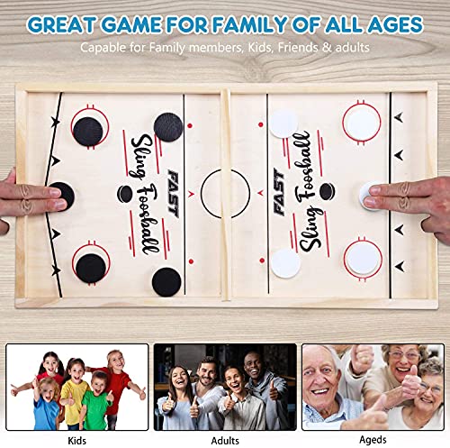 ZesNice Funny Fast Sling Puck Game Paced SlingPuck Winner Board Family Games Toys