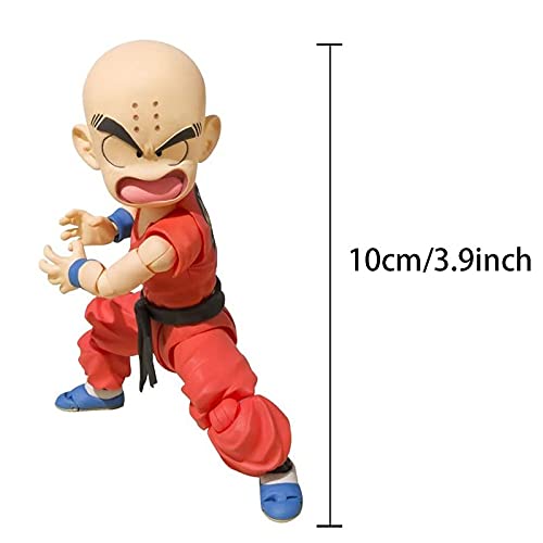 ZEwe S.H. Figuarts Krillin: los Primeros años Dragon Ball CLORURO DE POLIVINILO Figura de Anime