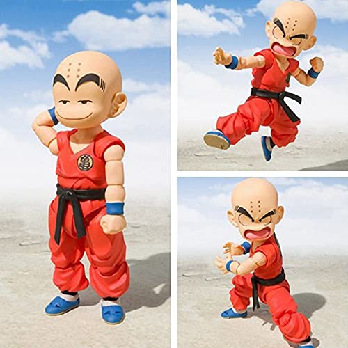 ZEwe S.H. Figuarts Krillin: los Primeros años Dragon Ball CLORURO DE POLIVINILO Figura de Anime