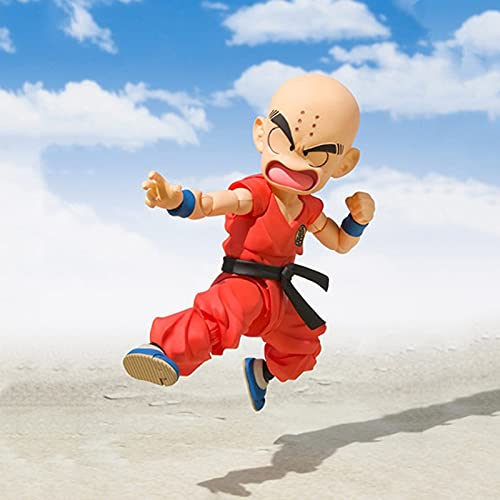 ZEwe S.H. Figuarts Krillin: los Primeros años Dragon Ball CLORURO DE POLIVINILO Figura de Anime