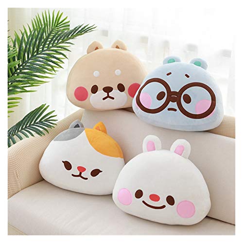 zhenxin Juguete de Peluche 40 cm Kawaii Cat & Rabbit Polla de Peluche Pillow Dibujos Animados Suave Oso y Perro Muñeca de Peluche Sofá Cojín Cojín Niño Regalo (Color : Rabbit, Height : 40cm)