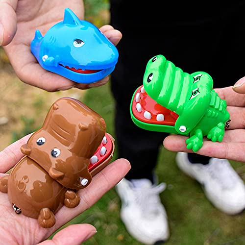 ZHIYA Juguete Clásico De Cocodrilo, Dinosaurio para Morder Los Dedos, Juego De Dientes De Cocodrilo, Juguete Divertido para Niños, Marioneta De Mano