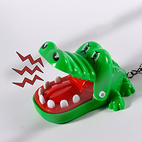 ZHIYA Juguete Clásico De Cocodrilo, Dinosaurio para Morder Los Dedos, Juego De Dientes De Cocodrilo, Juguete Divertido para Niños, Marioneta De Mano