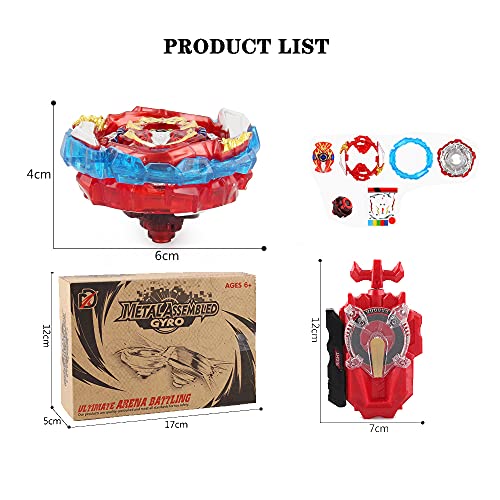 Zimrobin Beyblade Burst Turbo Set，Peonzas Juguetes Conjunto,Burst Turbo Launcher Set,Navidad Regalo, Regalo para Los Niños