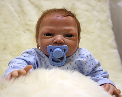 ZIYIUI Realista Niño Muñeca Reborn bebé Chico Muñeco Reborn Baby Dolls Silicona Recién Nacido 20 Pulgadas Hecha a Mano Niños Juguete Regalo