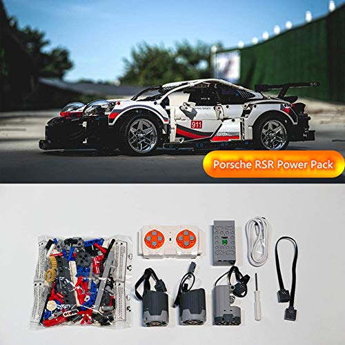 ZJLA Accesorios de actualización para Lego Technic Porsche 911 RSR 42096, motores y mando a distancia para Lego 42096 Technic Porsche 911 RSR(no incluido el modelo Lego)