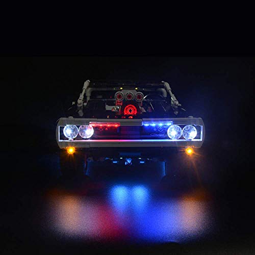 ZJLA Juego de iluminación LED de iluminación para Lego Technic 42111 Technic Dom's Dodge Charger (no incluido modelo Lego) - Actualización