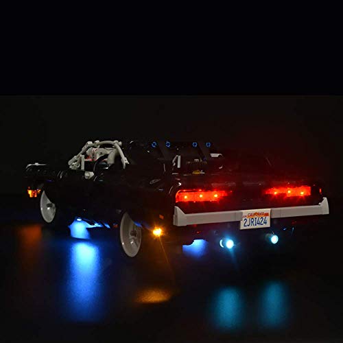 ZJLA Juego de iluminación LED de iluminación para Lego Technic 42111 Technic Dom's Dodge Charger (no incluido modelo Lego) - Actualización