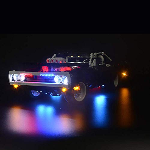 ZJLA Juego de iluminación LED de iluminación para Lego Technic 42111 Technic Dom's Dodge Charger (no incluido modelo Lego) - Actualización