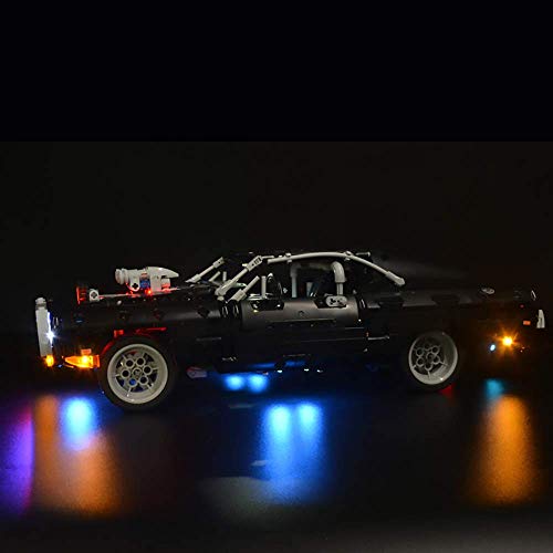 ZJLA Juego de iluminación LED de iluminación para Lego Technic 42111 Technic Dom's Dodge Charger (no incluido modelo Lego) - Actualización