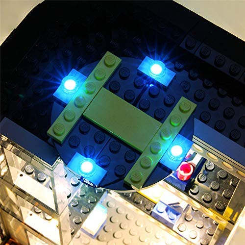 ZJLA Juego de luces LED para modelo Lego, kit de iluminación de bloques de construcción luminosos para la estación de policía Lego City 60141, modelo no incluido