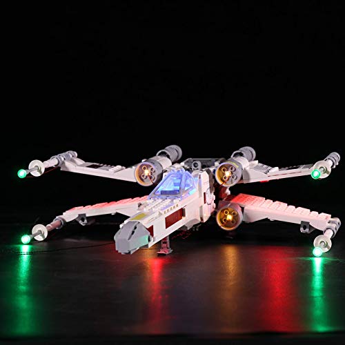 ZJLA Juego de luces para Lego Star Wars Luke Skywalkers X-Wing Fighter 75301, kit de iluminación LED compatible con Lego 75301 (modelo Lego no incluido) (como se muestra)