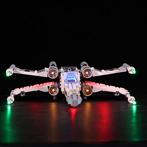 ZJLA Juego de luces para Lego Star Wars Luke Skywalkers X-Wing Fighter 75301, kit de iluminación LED compatible con Lego 75301 (modelo Lego no incluido) (como se muestra)