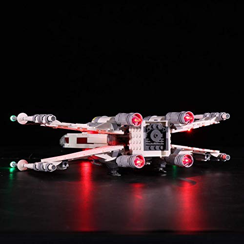 ZJLA Juego de luces para Lego Star Wars Luke Skywalkers X-Wing Fighter 75301, kit de iluminación LED compatible con Lego 75301 (modelo Lego no incluido) (como se muestra)