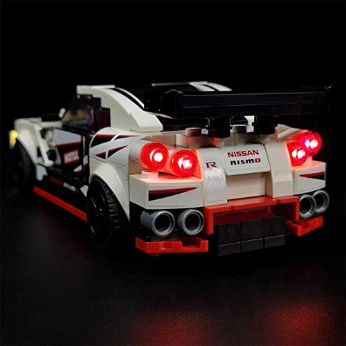 ZJLA Kit de iluminación LED para Lego Speed Champions Nissan GT-R, kit de actualización compatible con Lego 76896 Race Cars Building Sets (no incluye el juego de Lego)