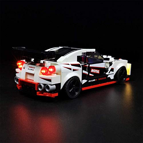 ZJLA Kit de iluminación LED para Lego Speed Champions Nissan GT-R, kit de actualización compatible con Lego 76896 Race Cars Building Sets (no incluye el juego de Lego)