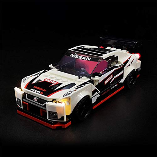 ZJLA Kit de iluminación LED para Lego Speed Champions Nissan GT-R, kit de actualización compatible con Lego 76896 Race Cars Building Sets (no incluye el juego de Lego)