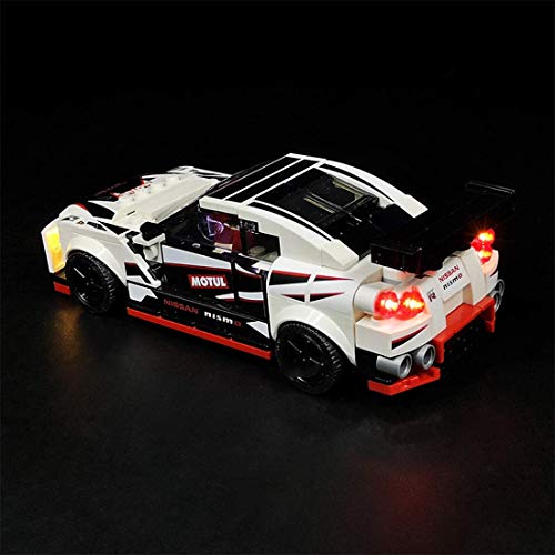 ZJLA Kit de iluminación LED para Lego Speed Champions Nissan GT-R, kit de actualización compatible con Lego 76896 Race Cars Building Sets (no incluye el juego de Lego)