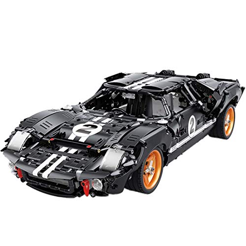 ZJLA Technic Building Blocks Auto Ford GT40, 2404Parts 1:10 Racing Auto Technic Building Blocks Juguetes de construcción compatibles con Lego