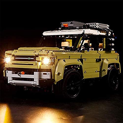 ZJLB Kit de iluminación LED+motor y mando a distancia para Lego 42110 Technic Land Rover DefenderCompatible con Lego Land Rover (juego Lego no incluido)