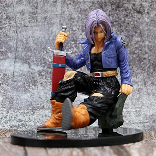 Zqcay Personajes Animados Future Trunks Anime Figura Juguetes 12Cm. Action Figure Personaje Animado Modelo De Estatua Decoración Modelo De Anime De Mano Muñecas Estatuas Estatuas De Arte