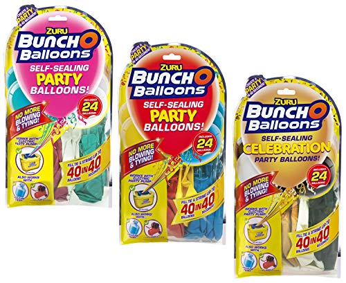 Zuru- Bunch O Balloons Party, 40 Segundos, Recambio con 24 Globos y Adaptador, 3 Modelos Surtidos, no es Posible Elegir (51679)