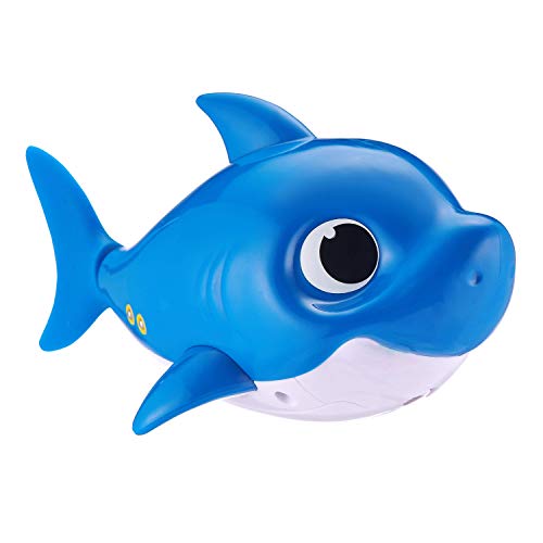 ZURU Robo Alive Junior- Baby Shark Daddy Juegos de baño, Color Azul (ZURU Inc 25282B)