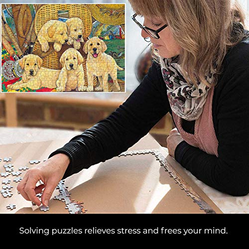 ZW18U Rompecabezas de diversión Familiar 1000 Piezas Gran Jigsaw Picture Puzzle Toys Puppy Baby Pattern Adult Children Puzzle Game Festival Regalo Pintura de decoración del hogar