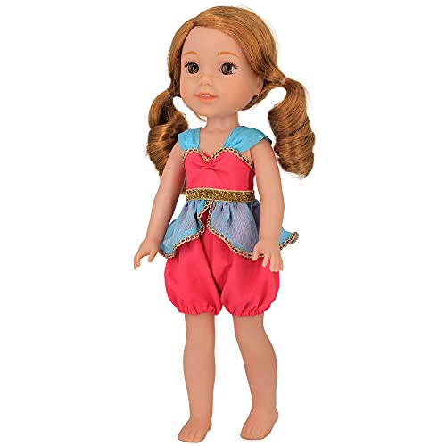 ZWOOS Ropa de Muñeca Bebé, Adorable Vestido de Algodón para Muñecas 36 cm, Paquete de 4 (Set 1)