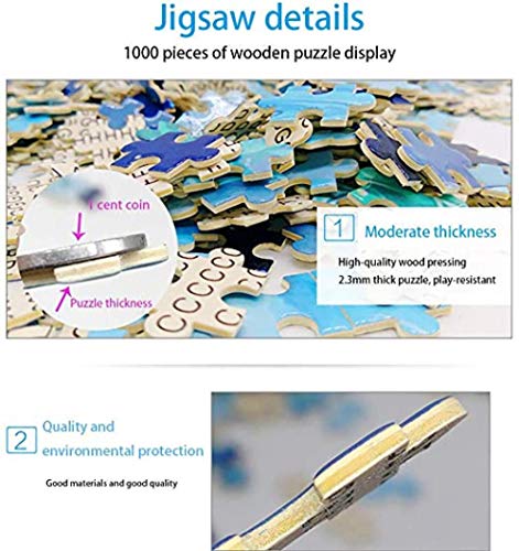 ZZCCFF Juguete de Rompecabezas de Papel de ensamblaje Educativo para Adultos de 1000 Piezas para Regalo de niños,Serie de paisajes mundialmente Famosos Jigsaw-Salamanca