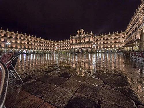 ZZCCFF Juguete de Rompecabezas de Papel de ensamblaje Educativo para Adultos de 1000 Piezas para Regalo de niños,Serie de paisajes mundialmente Famosos Jigsaw-Salamanca