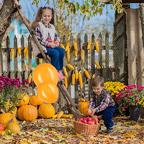 100 Globos de Látex de Fiesta de 18 Pulgadas 12 Pulgadas 10 Pulgadas 5 Pulgadas para Decoración de Fiesta de Globos de Novia Cumpleaños Boda Baby Shower Navidad Halloween (Naranja)