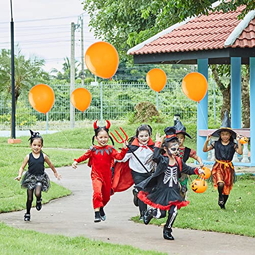 100 Globos de Látex de Fiesta de 18 Pulgadas 12 Pulgadas 10 Pulgadas 5 Pulgadas para Decoración de Fiesta de Globos de Novia Cumpleaños Boda Baby Shower Navidad Halloween (Naranja)