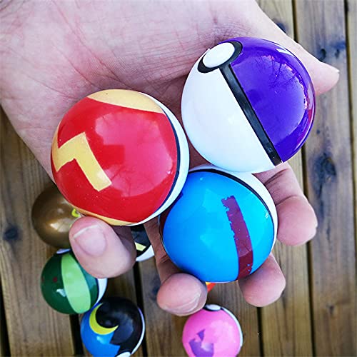 12 Uds Pokeball + 12 Muñeco De Figura De Pokemon con Juguetes Adhesivos Regalo De Cumpleaños para Niños Coleccionables En Caja