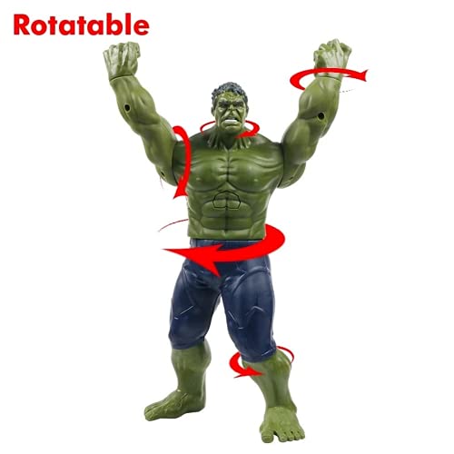 12''/30cm Marvel Avengers Hulk Capitán América Spiderman Wolverine Venom Iron Man Thor Groot Figuras de Acción Juguete para Regalos de Niños (Hulk with Box)