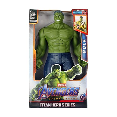 12''/30cm Marvel Avengers Hulk Capitán América Spiderman Wolverine Venom Iron Man Thor Groot Figuras de Acción Juguete para Regalos de Niños (Hulk with Box)