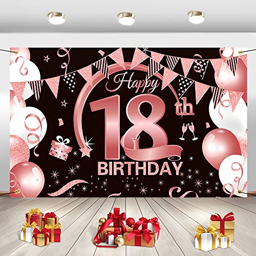 18 Pancarta Feliz Cumpleaños, Fondo Foto Cumpleaños, Aniversario Fondo, Cartel Feliz Cumpleaños, Pancarta 18 Cumpleaños, Cartel Cumpleaños, Pancarta de Fondo, Pancartas Personalizadas Grandes