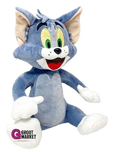 2 Peluches de Tom y Jerry Grande 28 cm gato y ratón suave originales Tom & Jerry