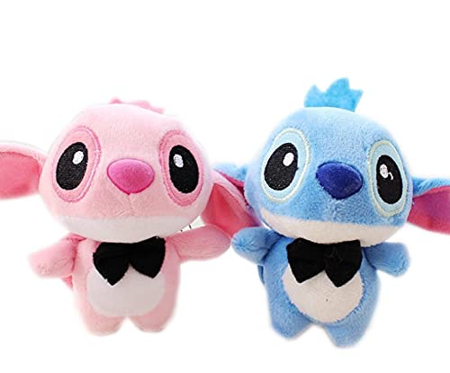 2 Uds / Dibujos Animados Animación Stitch Juguete De Peluche Kawaii Juguetes 10Cm Anime Stitch Relleno Pequeño Colgante Muñeco De Peluche Stitch Juguetes De Peluche para Niños