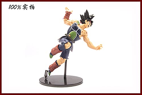 2 unids Dragon Ball Goku Padre Son Bardock Anime Figura de acción Super Saiyan Decoración de juguete Coleccionable Muñecas Muñecas Navidad Halloween Giftsboys y adornos para niñas Mano para hacer