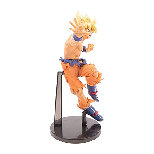 2 unids Dragon Ball Goku Padre Son Bardock Anime Figura de acción Super Saiyan Decoración de juguete Coleccionable Muñecas Muñecas Navidad Halloween Giftsboys y adornos para niñas Mano para hacer