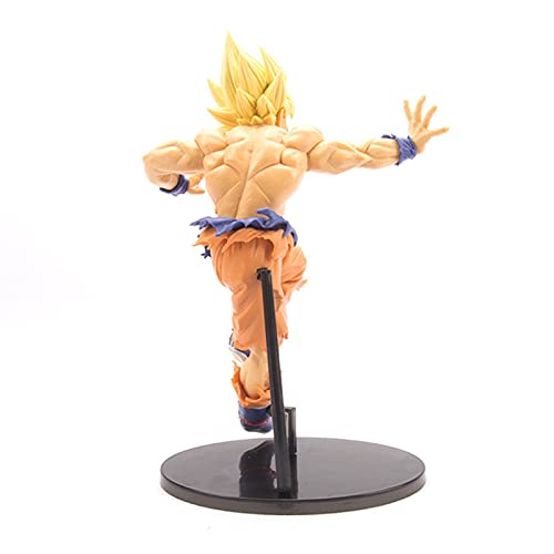 2 unids Dragon Ball Goku Padre Son Bardock Anime Figura de acción Super Saiyan Decoración de juguete Coleccionable Muñecas Muñecas Navidad Halloween Giftsboys y adornos para niñas Mano para hacer