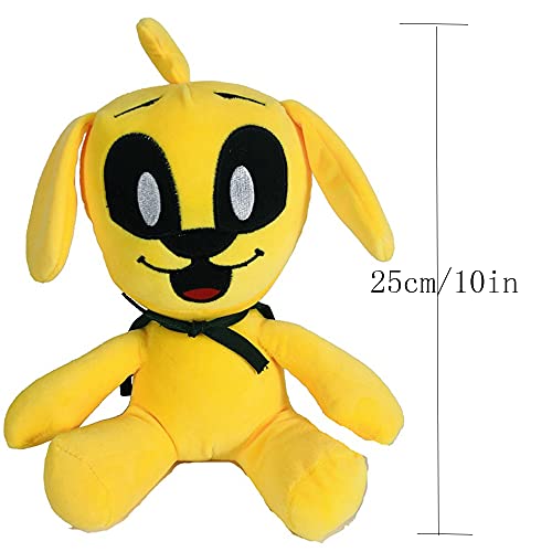 25cm Mikecrack Mike-Mikecrack Peluches Perro amarillo Muñecos de peluche suaves (2pcs)