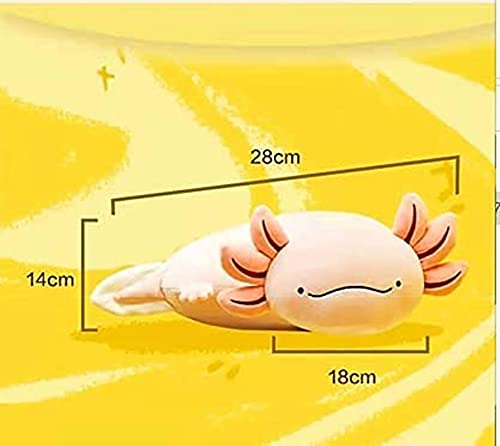 28cm Kawaii Rosa de Peluche de Juguete Lindo Animal Salamandra Almohada de Peluche Juguetes de Dibujos Animados Axolotl muñeco de Peluche Regalos de cumpleaños para niños 28cmPink