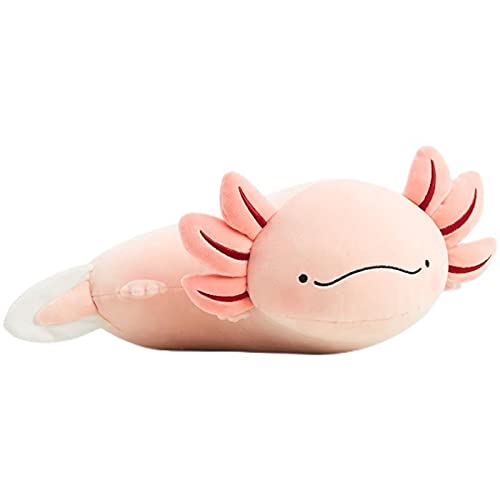 28cm Kawaii Rosa de Peluche de Juguete Lindo Animal Salamandra Almohada de Peluche Juguetes de Dibujos Animados Axolotl muñeco de Peluche Regalos de cumpleaños para niños 28cmPink