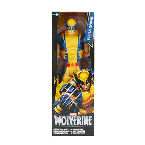 30cm Marvel Vingadores Veneno Hulk Pantera Negra Homem Formiga Capitão América Thor Wolverine Thanos Figura De Ação Do Miúdo Brinquedo para Crianças (Wolverine with Box)